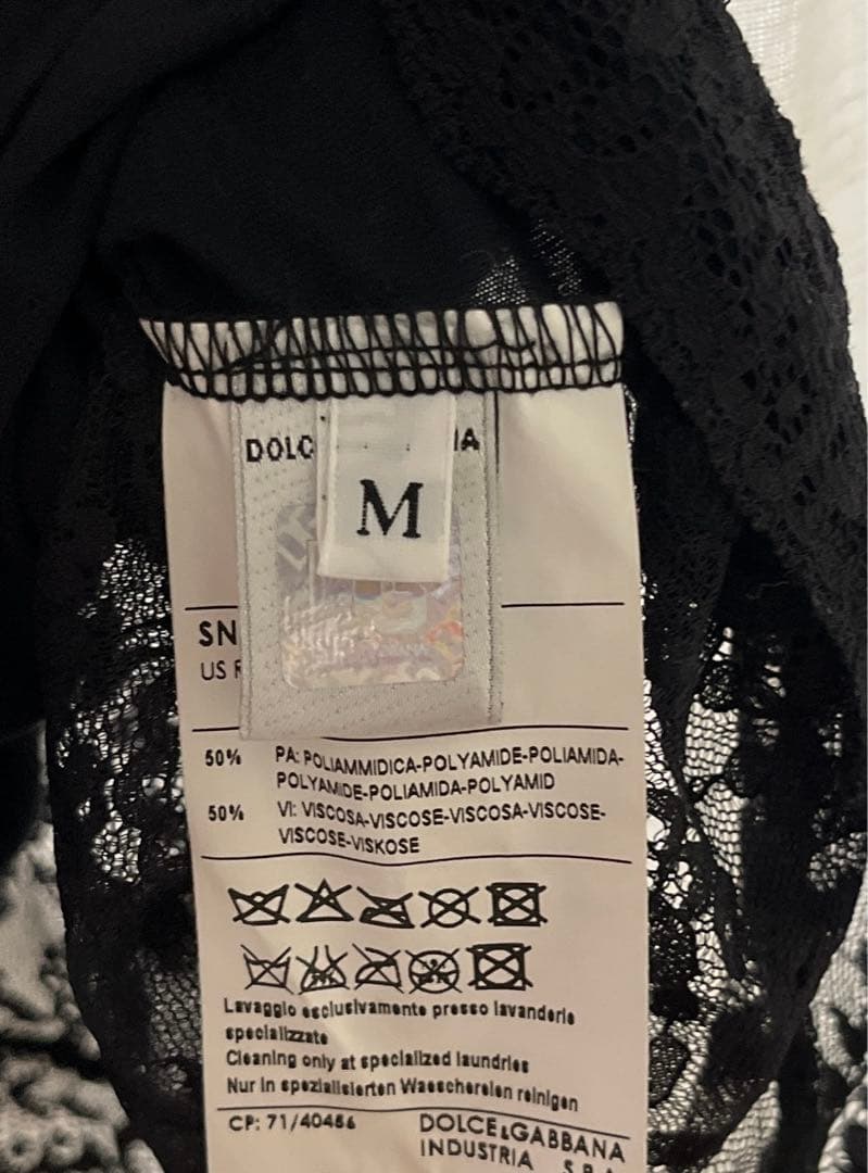 Dolce&Gabbana キャミソール Mサイズ　黒レース