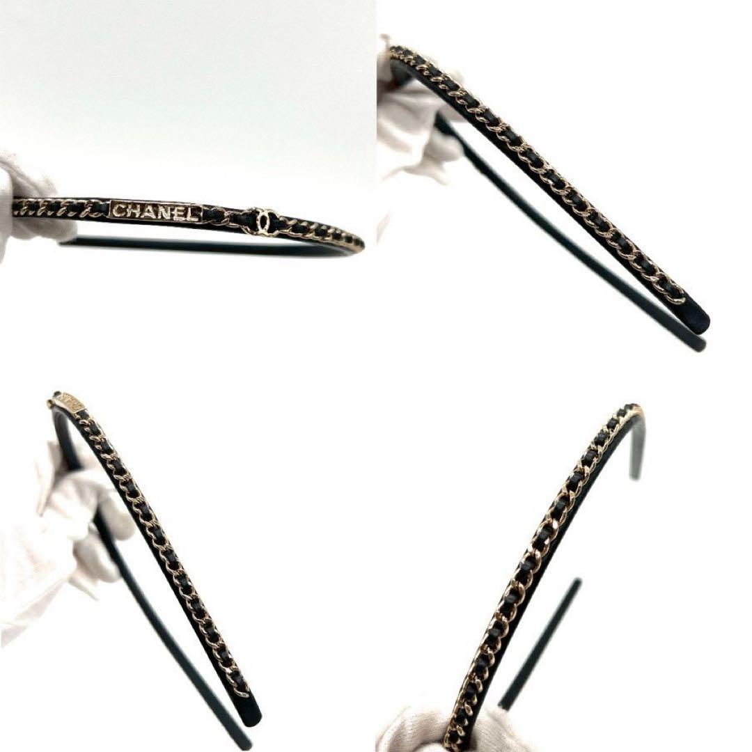 CHANEL シャネル ココマーク ロゴ B22B カチューシャ チェーン