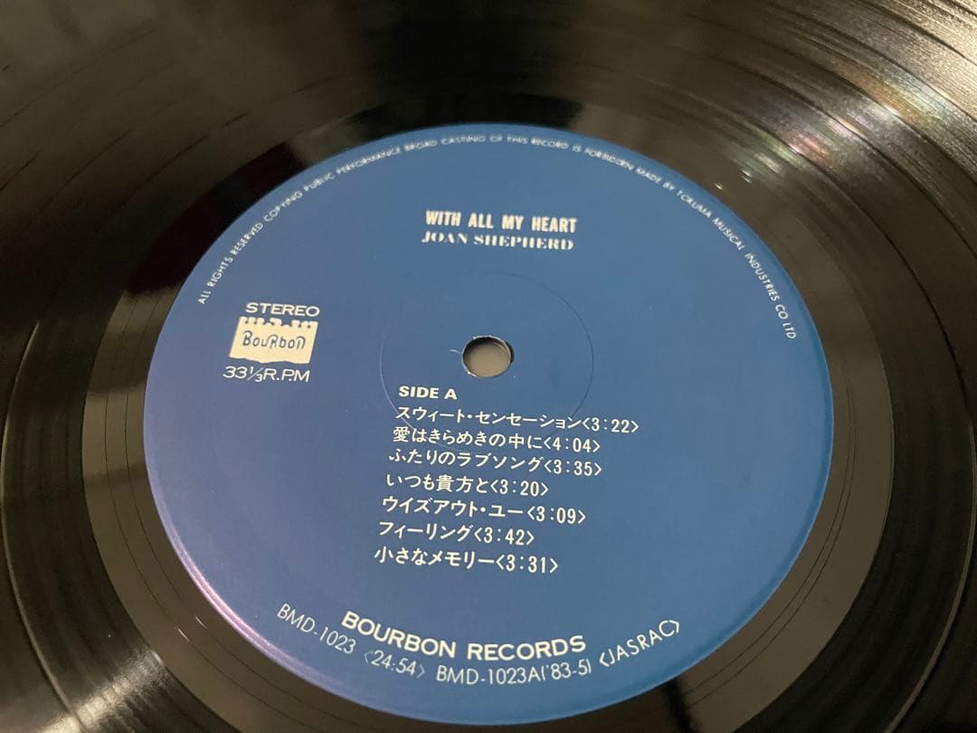 ジョーン・シェパード スウィート・センセーション LP