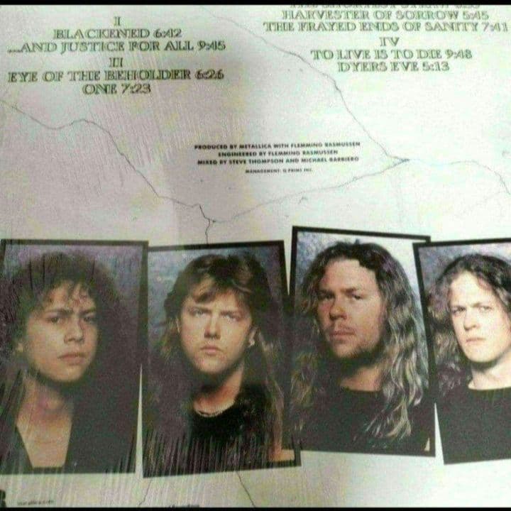 洋楽 llica .........and justice for all