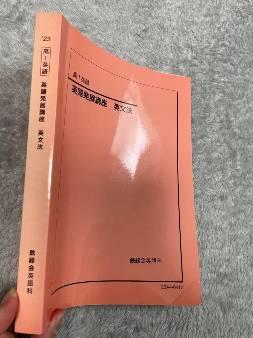 鉄緑会 2023高1英文法