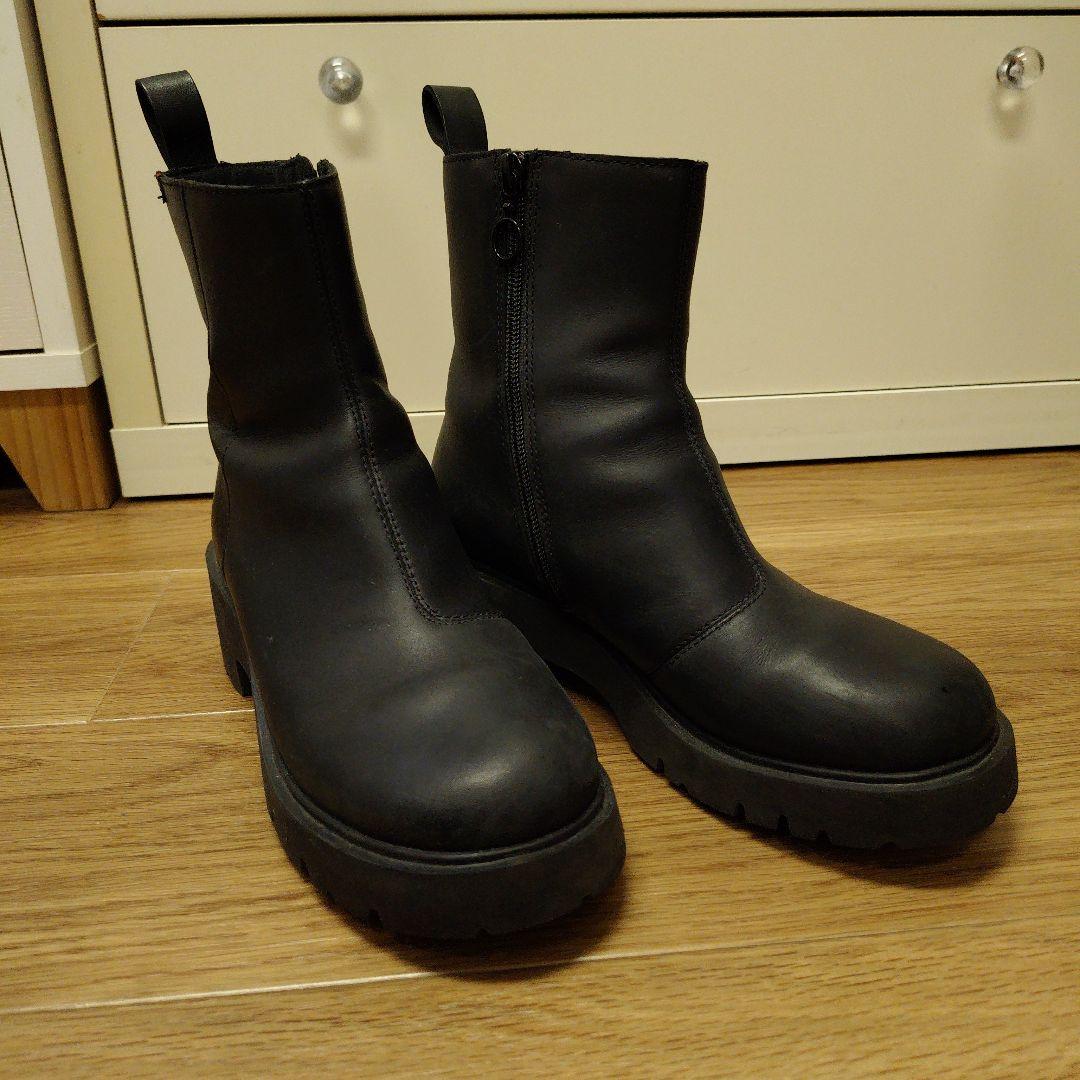CAMPER　ショートブーツ　黒　38