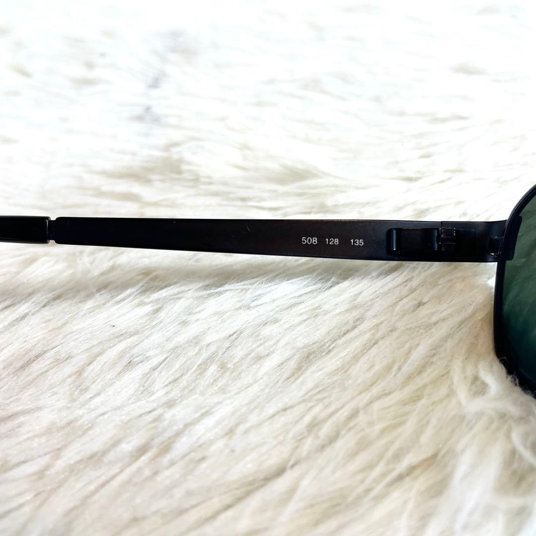 極美品　BVLGARI　サングラス　508　グリーンレンズ　ブラックフレーム