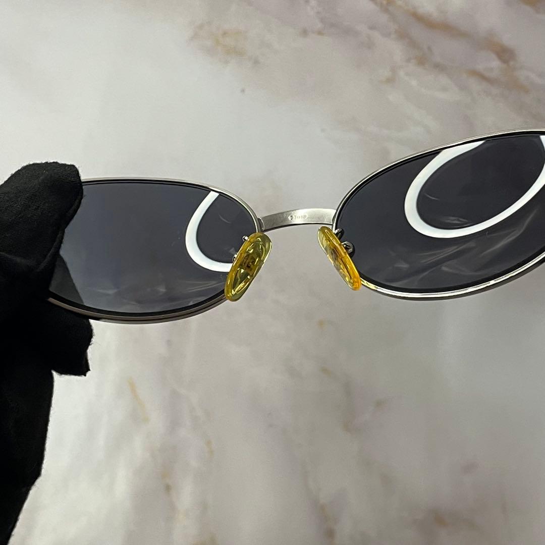 fendi オーバル メタル ロゴ y2k モード サングラス ケース付き