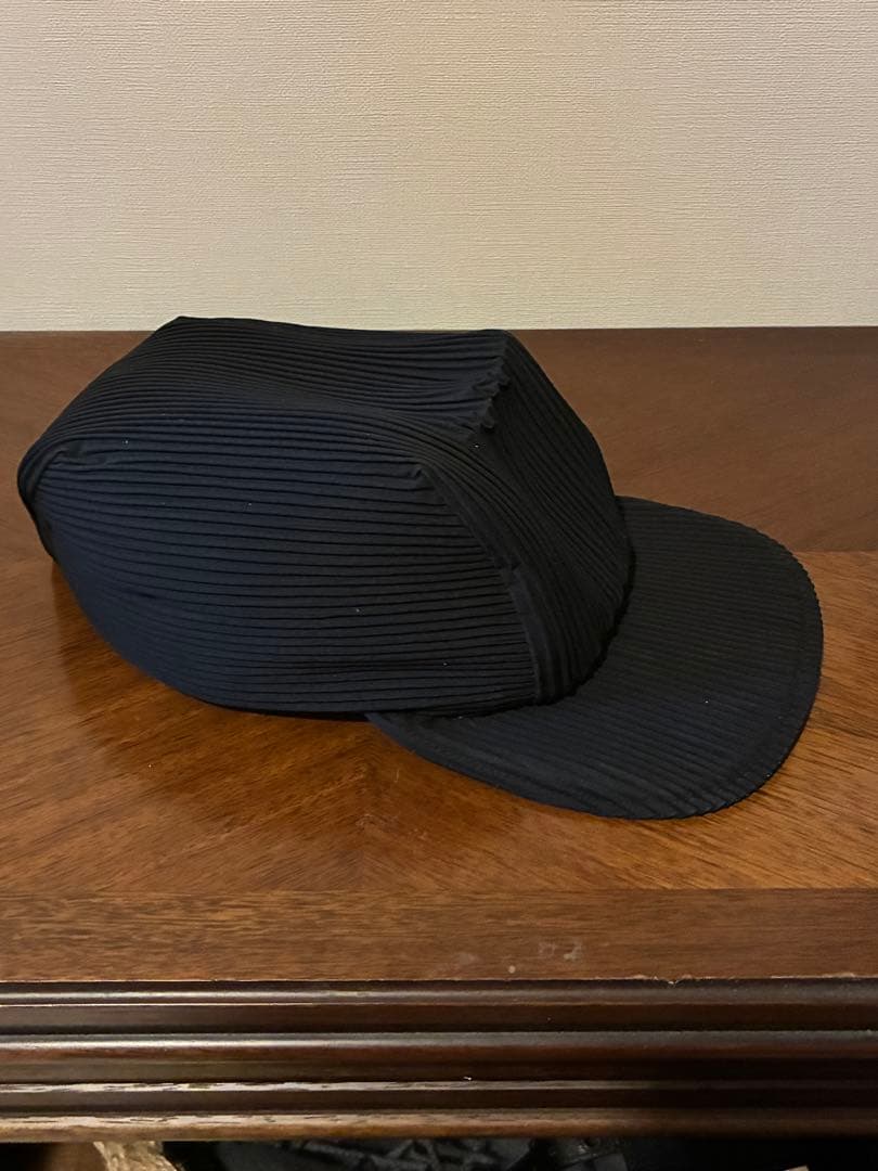 HOMME PLISSÉ オムプリッセ プリーツ キャップ ブラック 黒