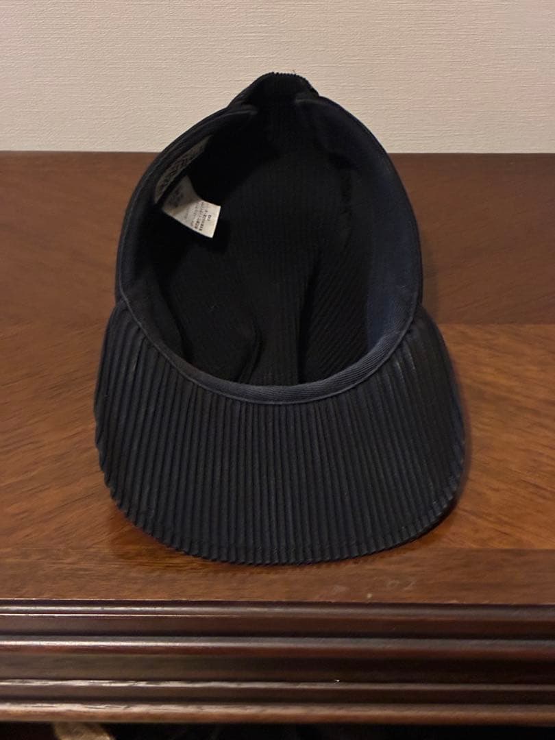 HOMME PLISSÉ オムプリッセ プリーツ キャップ ブラック 黒