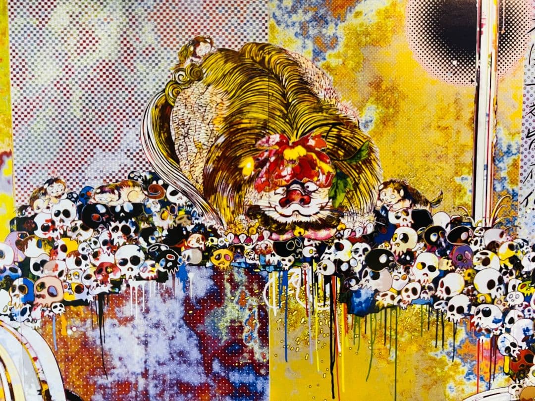 虎モッチ46様予約　村上隆作品　『唐獅子と牡丹と髑髏と泉と』