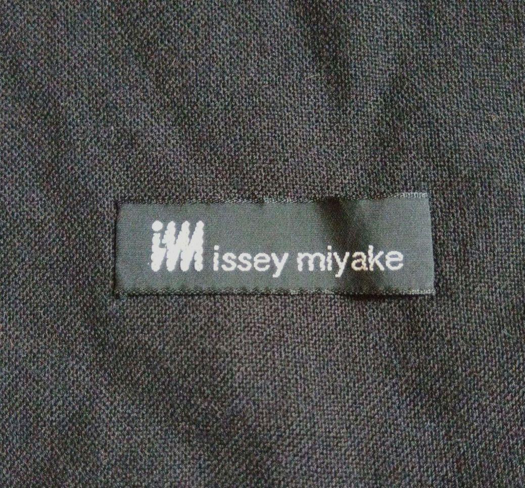 ISSEY MIYAKE　ストール　マフラー　ブラック×ブラウン