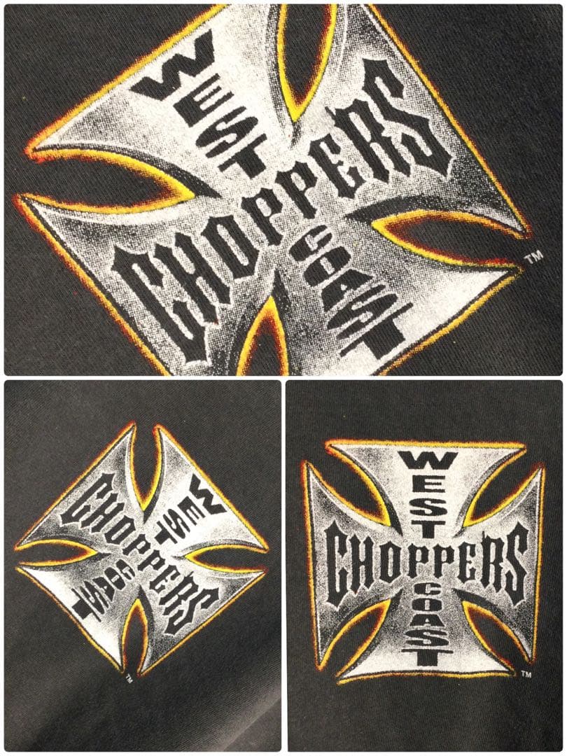 メンズ長袖Tシャツ 両面リプリント By WEST COAST CHOPPERS