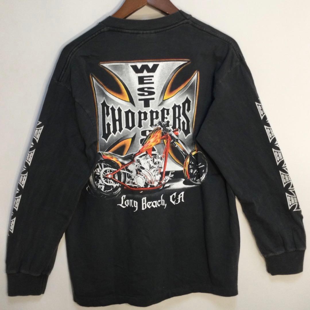 メンズ長袖Tシャツ 両面リプリント By WEST COAST CHOPPERS