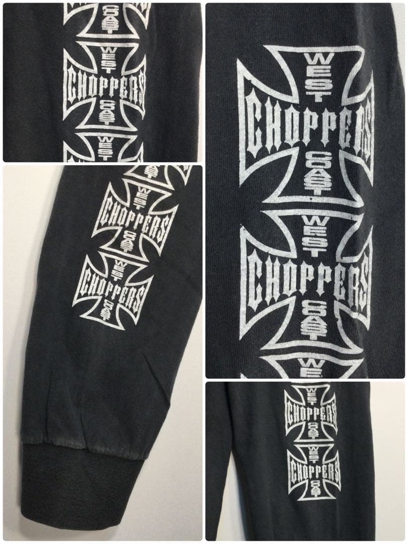 メンズ長袖Tシャツ 両面リプリント By WEST COAST CHOPPERS