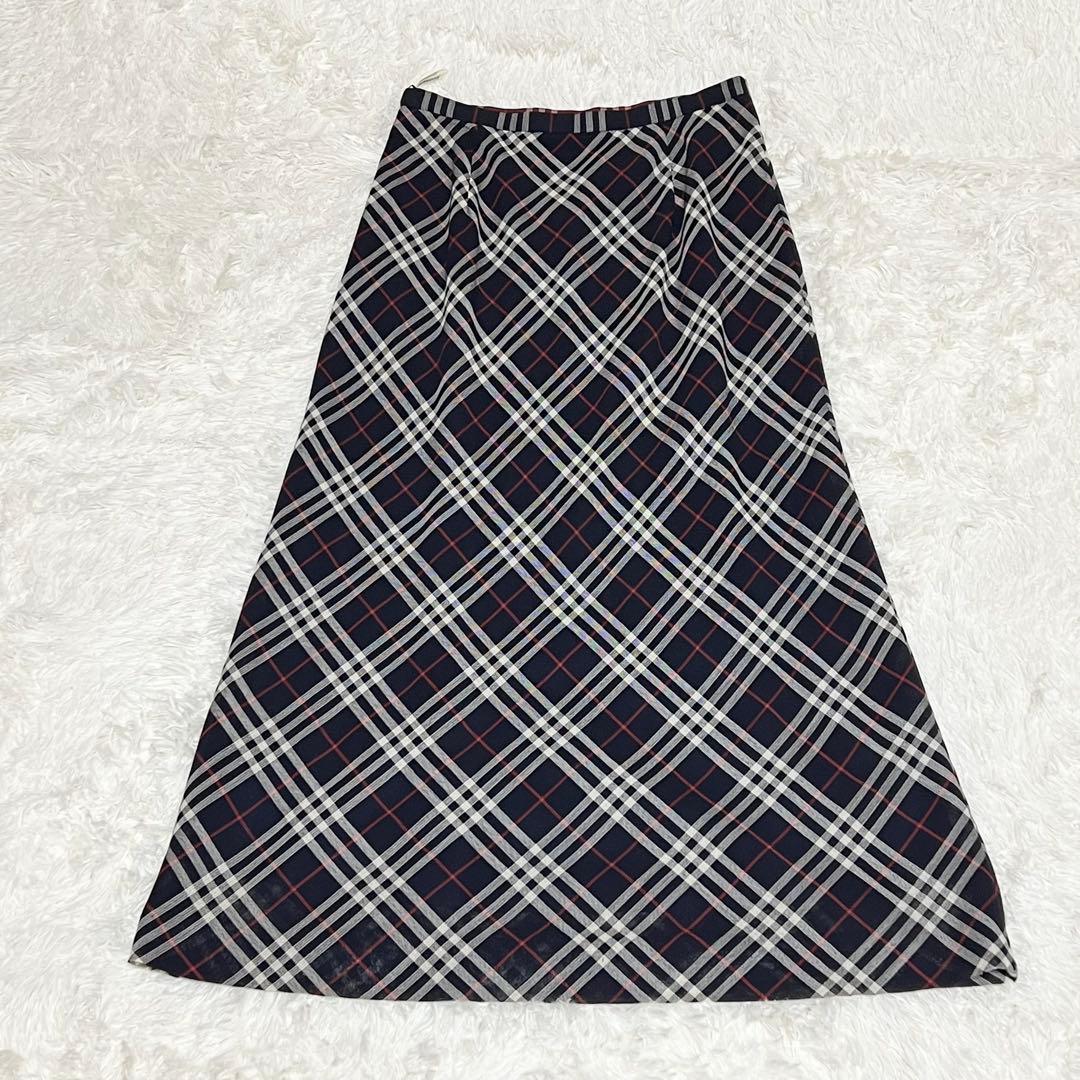 【美品】 ロングスカート　フレアスカート　ノバチェック Burberry 40