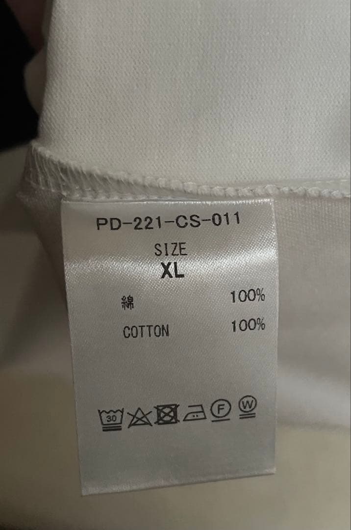 未使用　phingerin フィンガリン　Tシャツ 半袖　白　XL