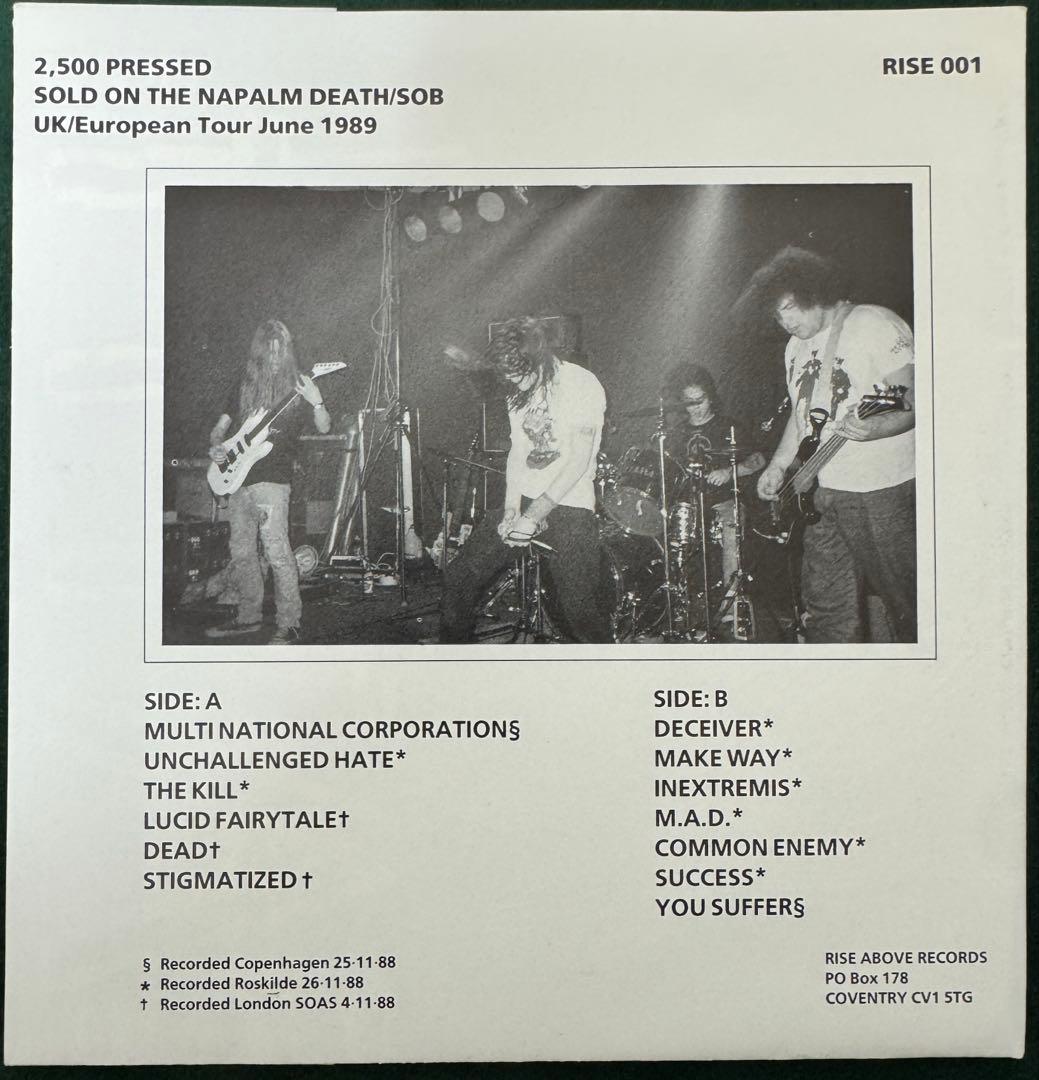 NAPALM DEATH 7inch レコード　美品
