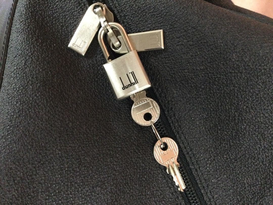 良品 Dunhill ダンヒル PVCレザー 鍵付2way ボストン バッグ