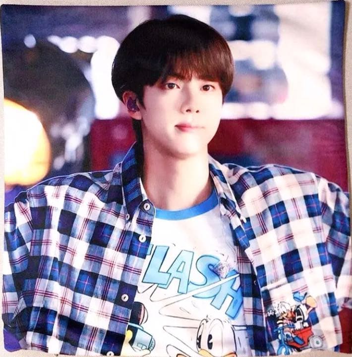 BTS JIN クッションカバー 45 ふわさら 別柄