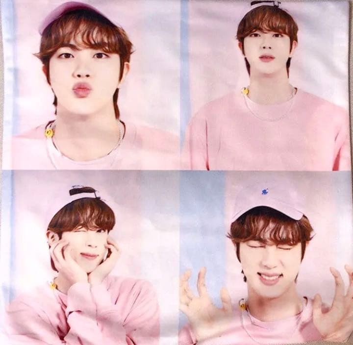 BTS JIN クッションカバー 45 ふわさら 別柄