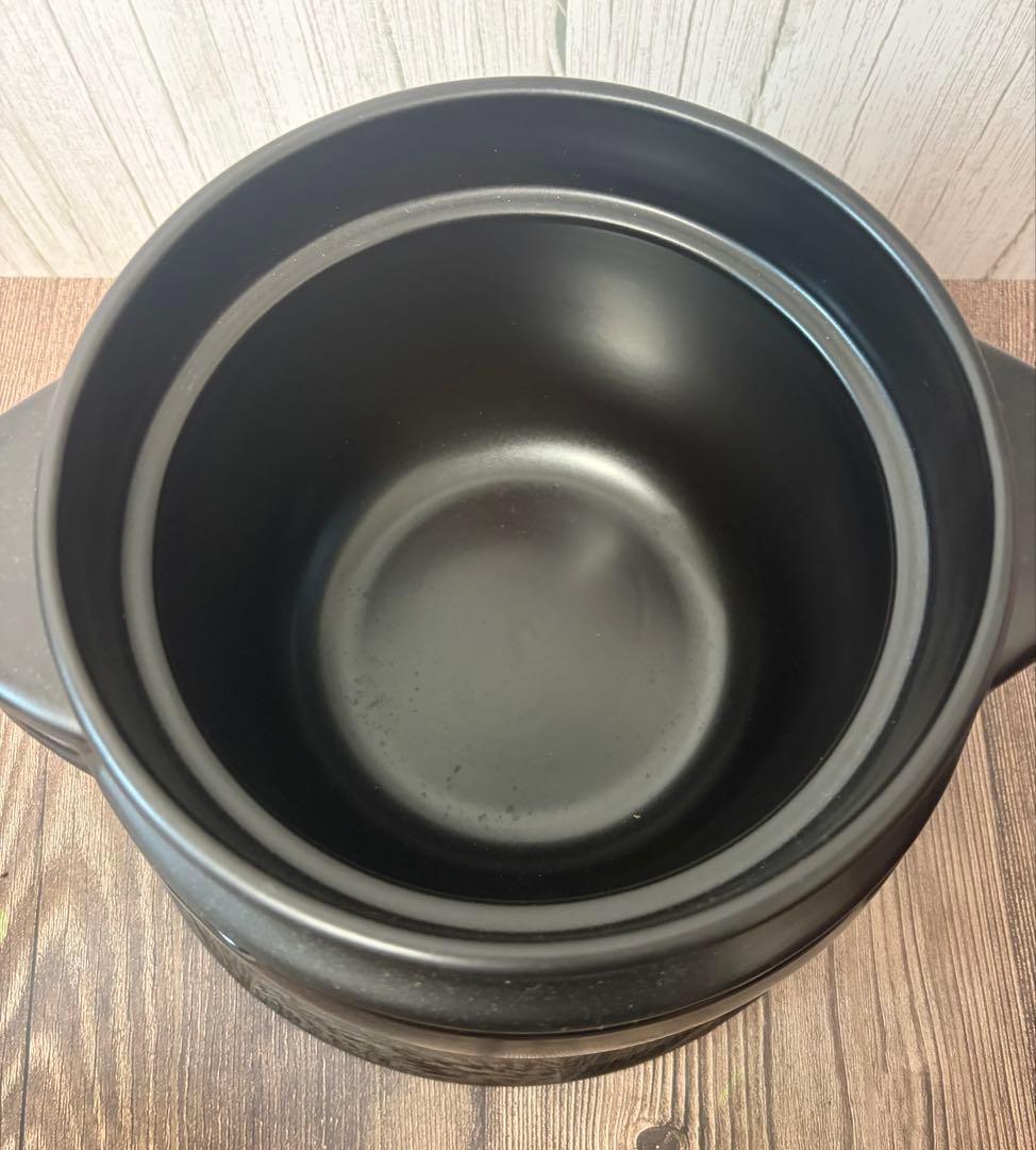 かまどご飯釜　黒楽　WA-100 未使用品です