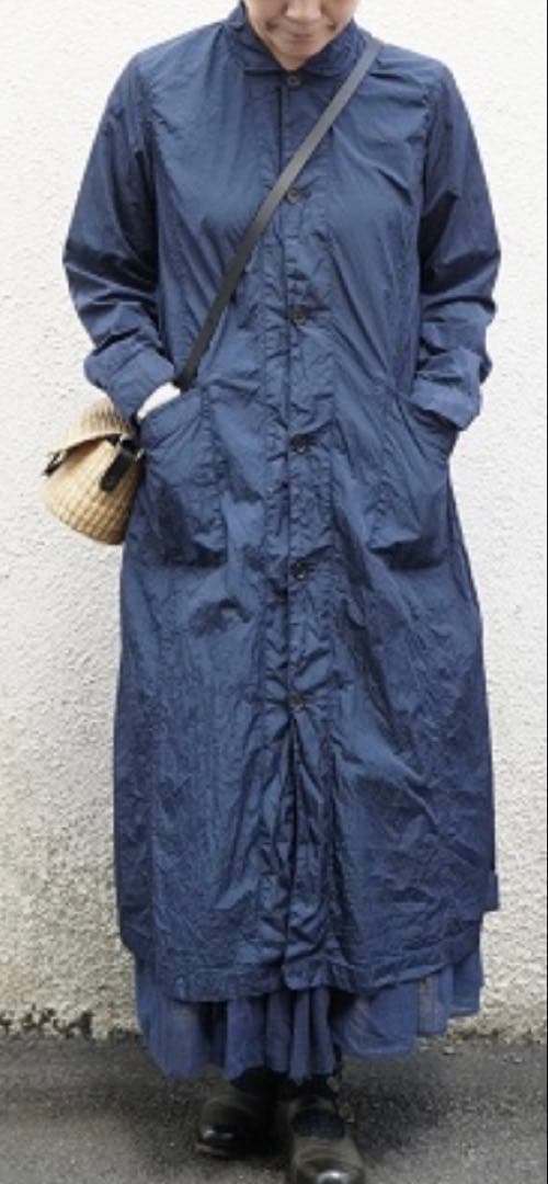 Blue Blue Japan ナイロン草木染めコート