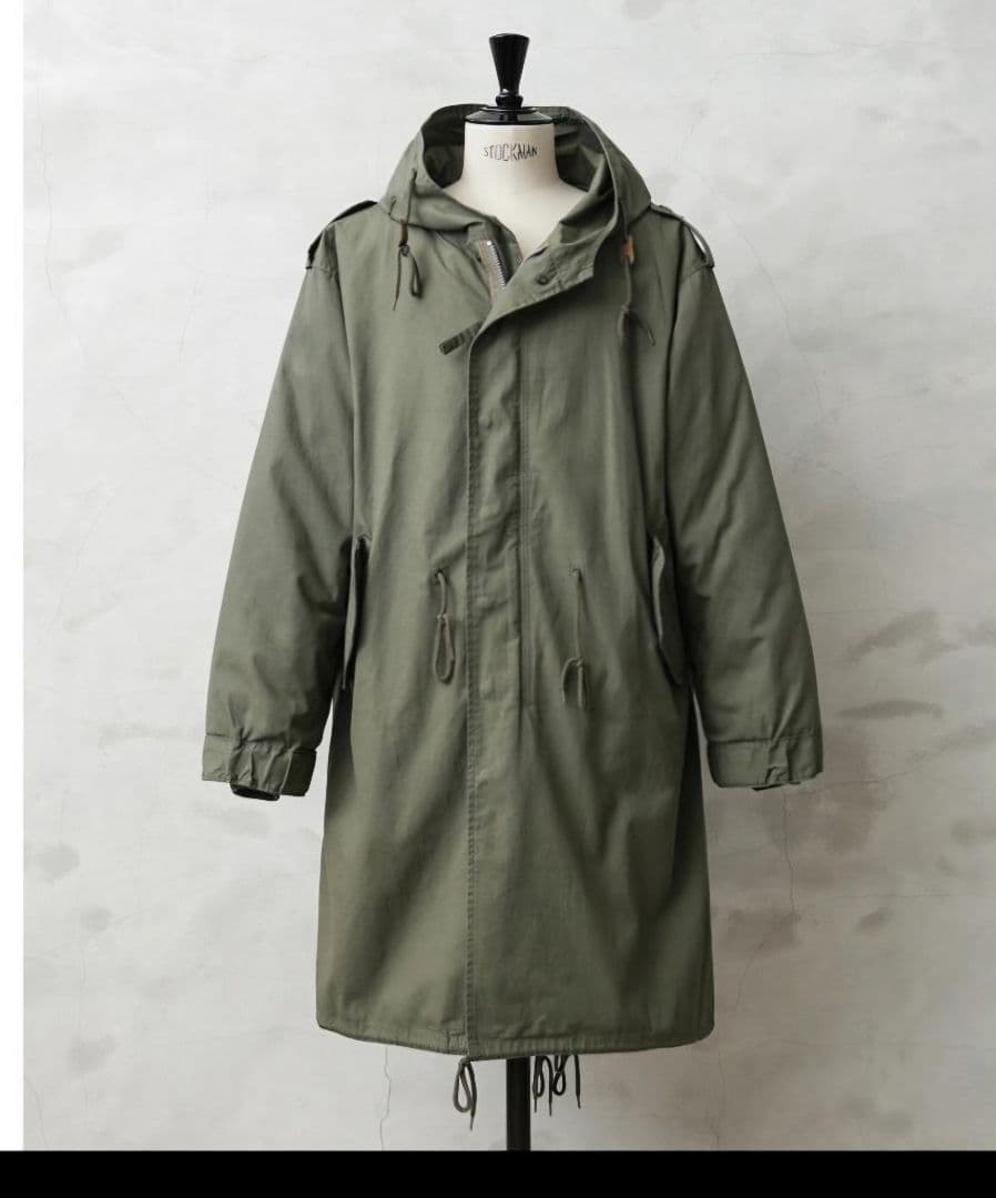 HOUSTON 　モッズコート　M-51 5409M　オリーブ　青島コート　美品