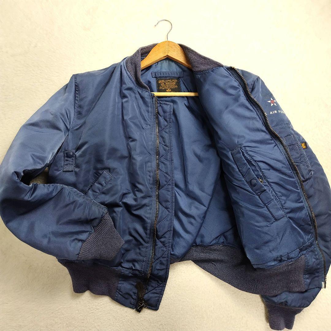 ✨激レア✨ 90s アルファ 50s 復刻 MA-1 ブルー USA製 M