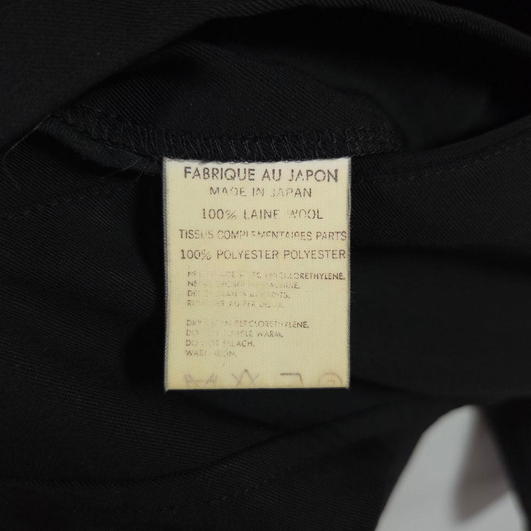90's Y’s for men ウールギャバトラックジャケット ブラック