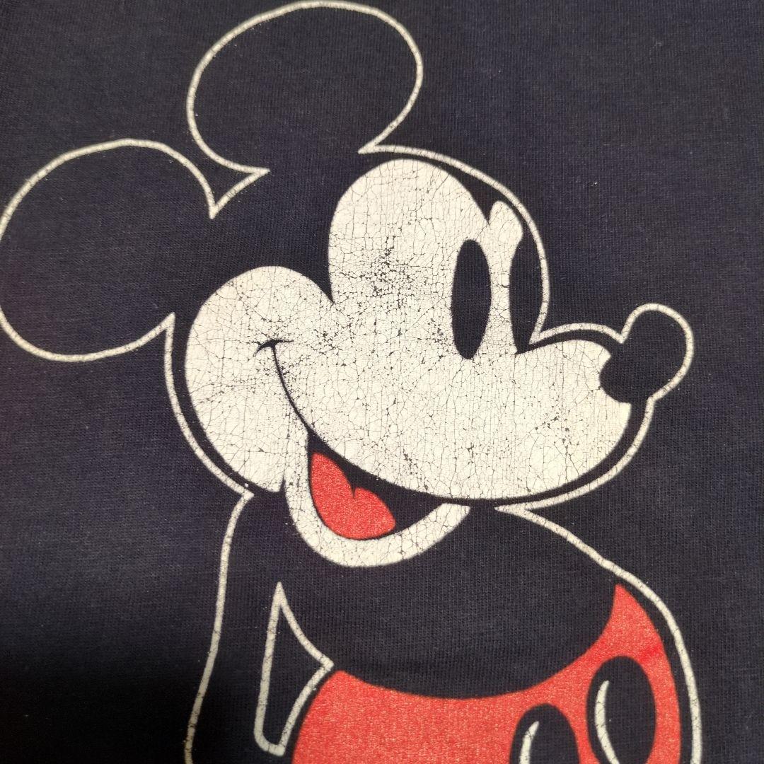 ビンテージ ミッキーマウス Tシャツ USA製 90s 袖シングル裾ダブル