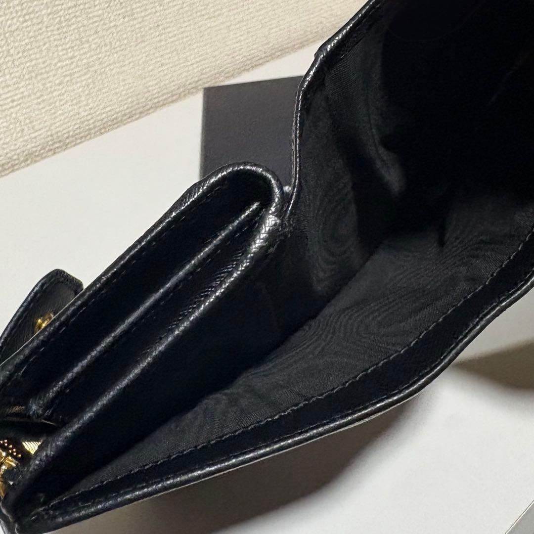 PRADA★プラダ サフィアーノ メタル 二つ折り財布 NERO 黒