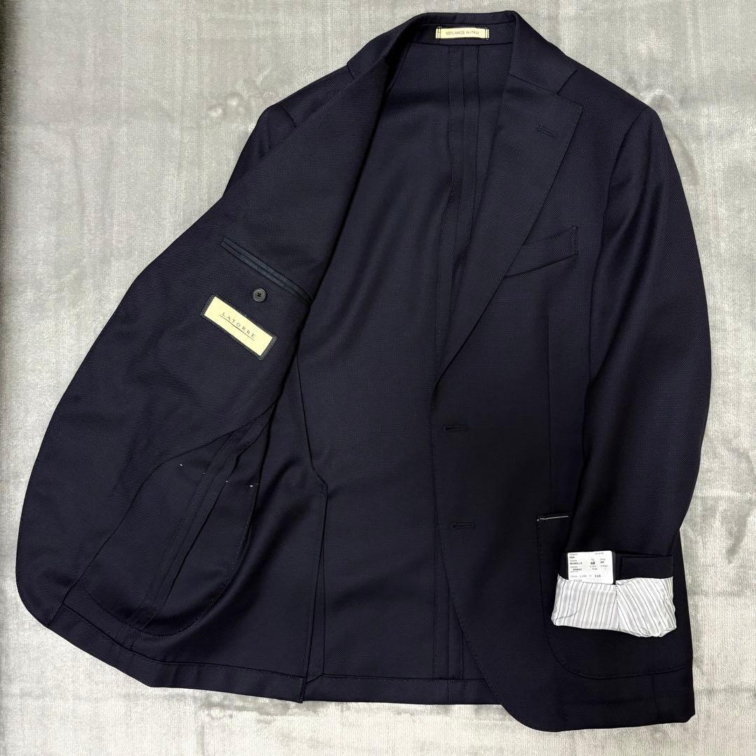 新品タグ付き LATTORE ジャケット ネイビー ラトーレ 48 春夏