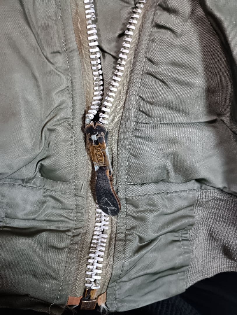 アメリカ軍MA-1フライトジャケットオリジナル&レプリカ2点 セットジャンク品