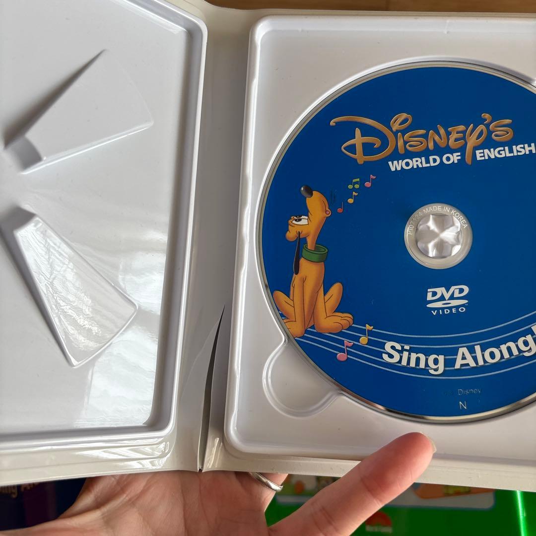値下げ！DWEディズニー英語システム　シングアロングCD DVD 本　未開封あり
