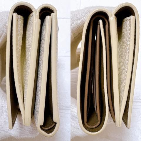 MARNI マルニ 3つ折り財布 アイボリー コンパクト財布 ミニ財布