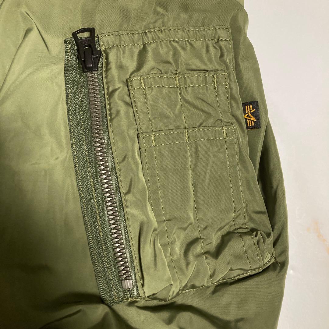 ALPHA INDUSTRIES MA-1 フライトジャケット カーキ L