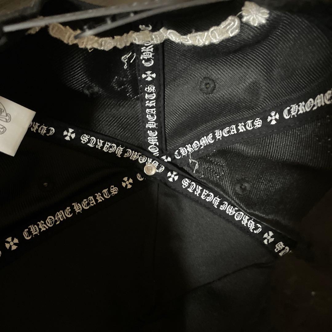 Chrome Hearts 黒 キャップ 十字架モチーフ