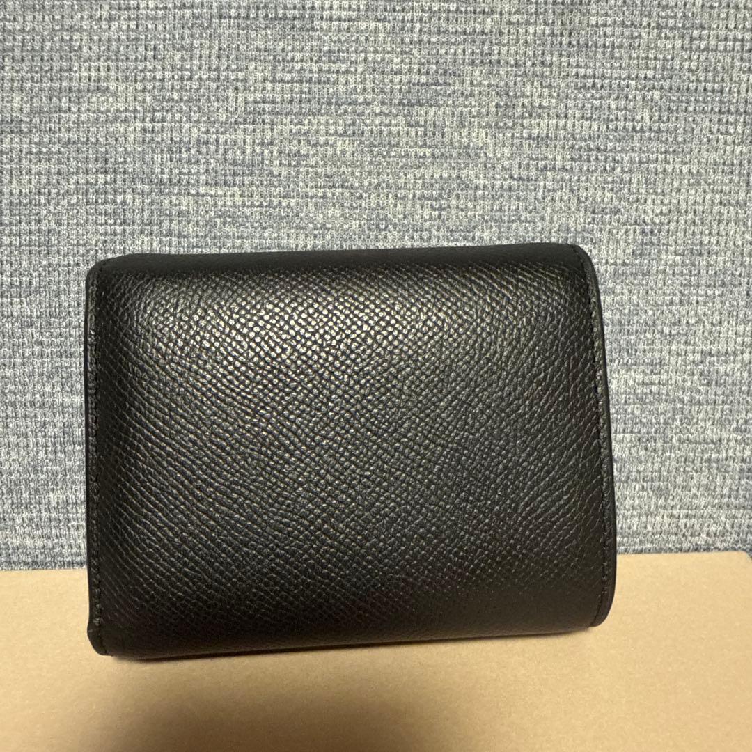 CELINE ブラックレザー 三つ折り財布
