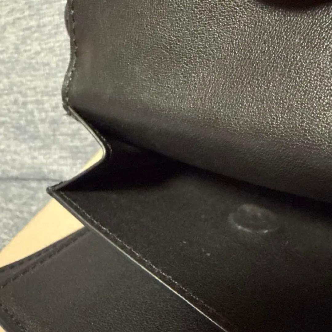 CELINE ブラックレザー 三つ折り財布