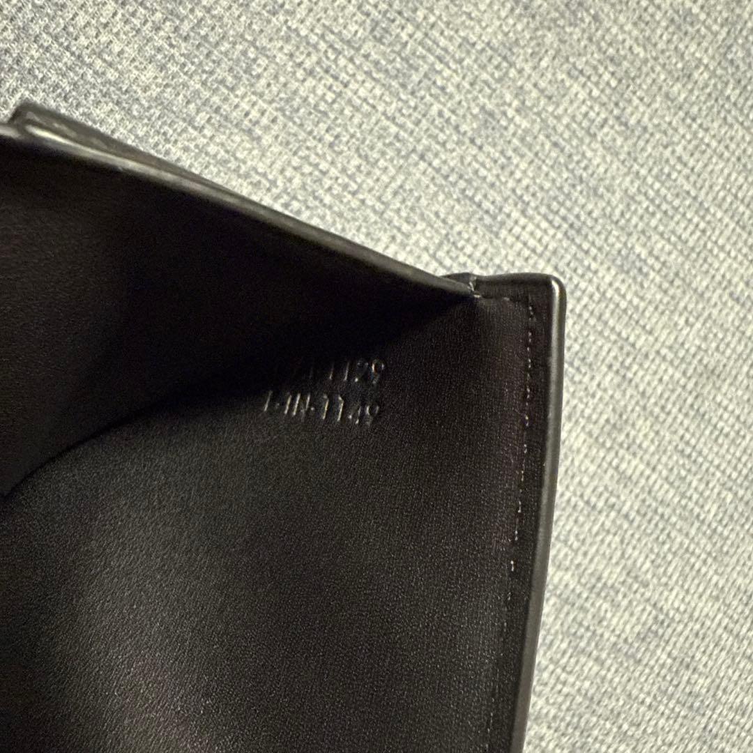 CELINE ブラックレザー 三つ折り財布