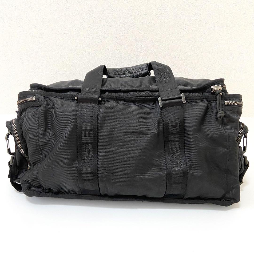 Y2K 2way archive DIESEL ボストンバッグ　大容量　ロゴ金具