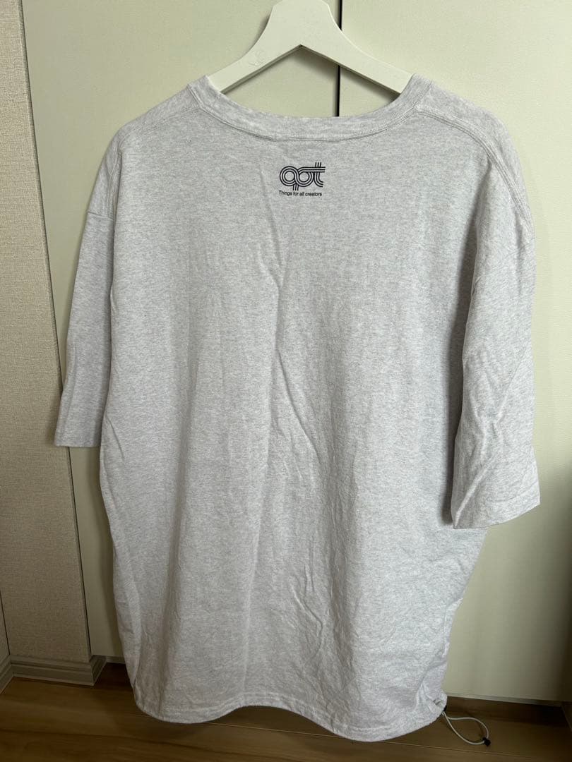 トップス [OPTSTUFF] DRAWSTRING T-SHIRT ASH GRAY