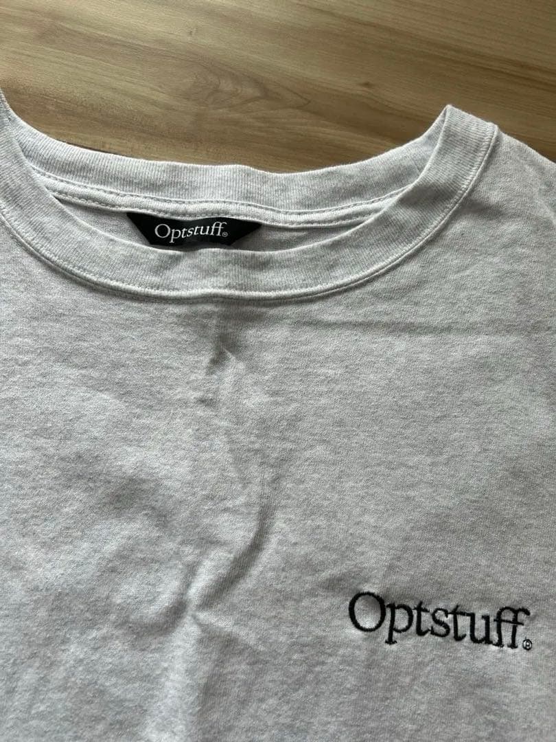 トップス [OPTSTUFF] DRAWSTRING T-SHIRT ASH GRAY