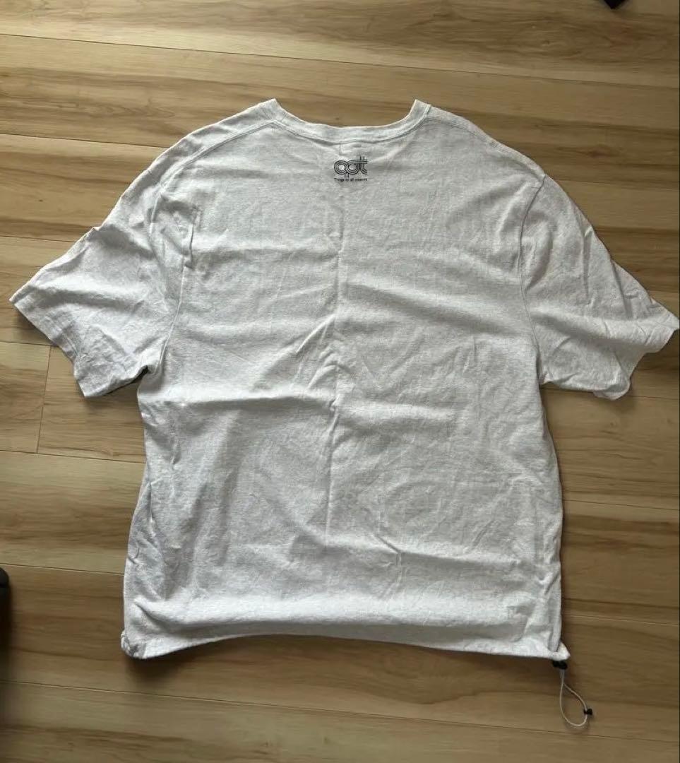 トップス [OPTSTUFF] DRAWSTRING T-SHIRT ASH GRAY
