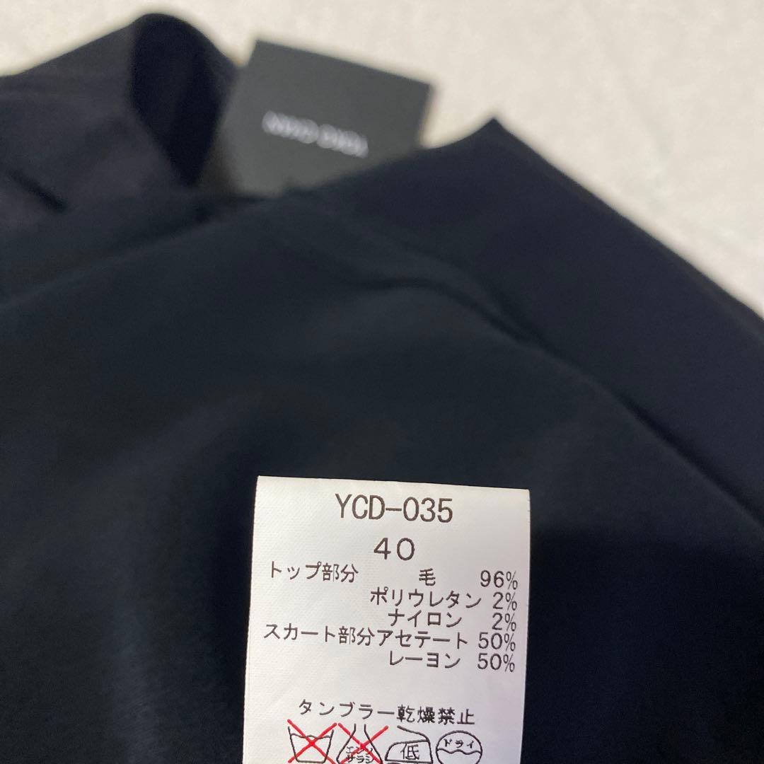 新品未使用✨YOKO CHAN ブラック ノースリーブ ワンピース 40 黒