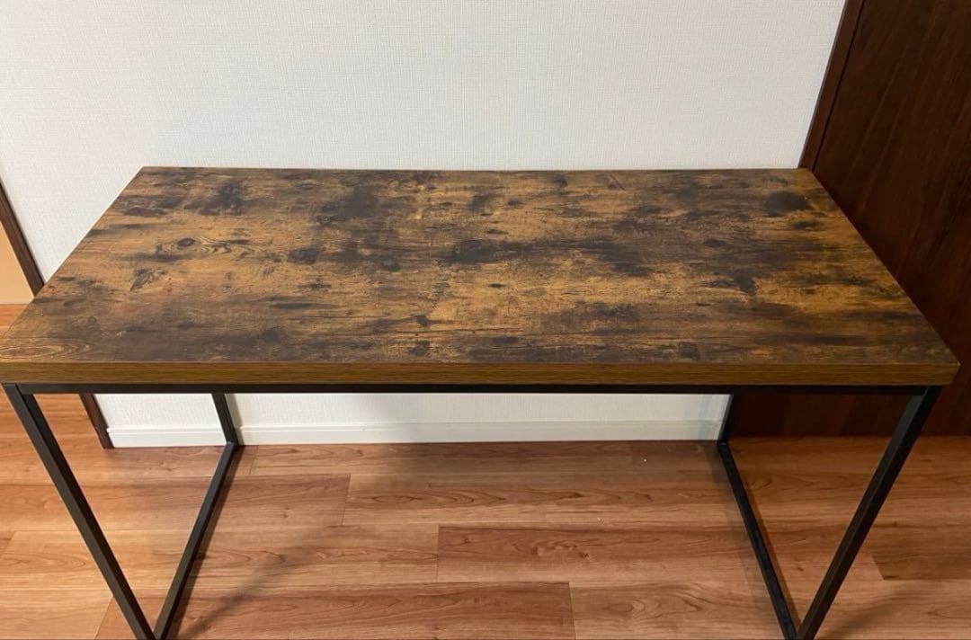 美品　ニトリ　デスクNステイン 120 BR ブラウン　木目調　机　作業