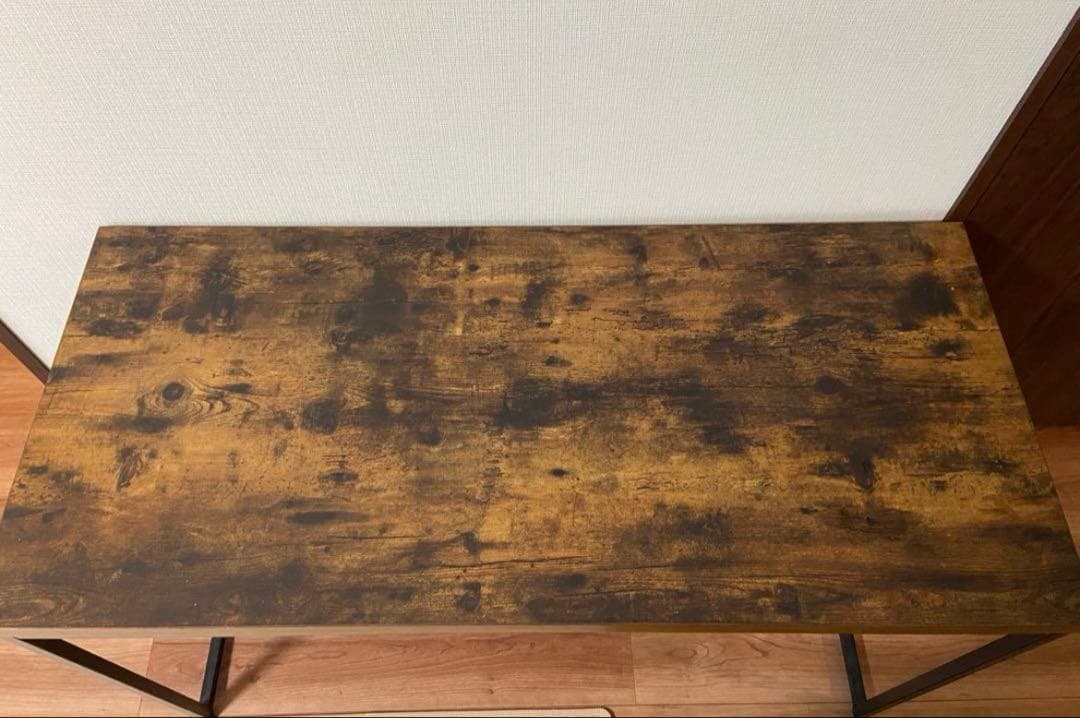 美品　ニトリ　デスクNステイン 120 BR ブラウン　木目調　机　作業