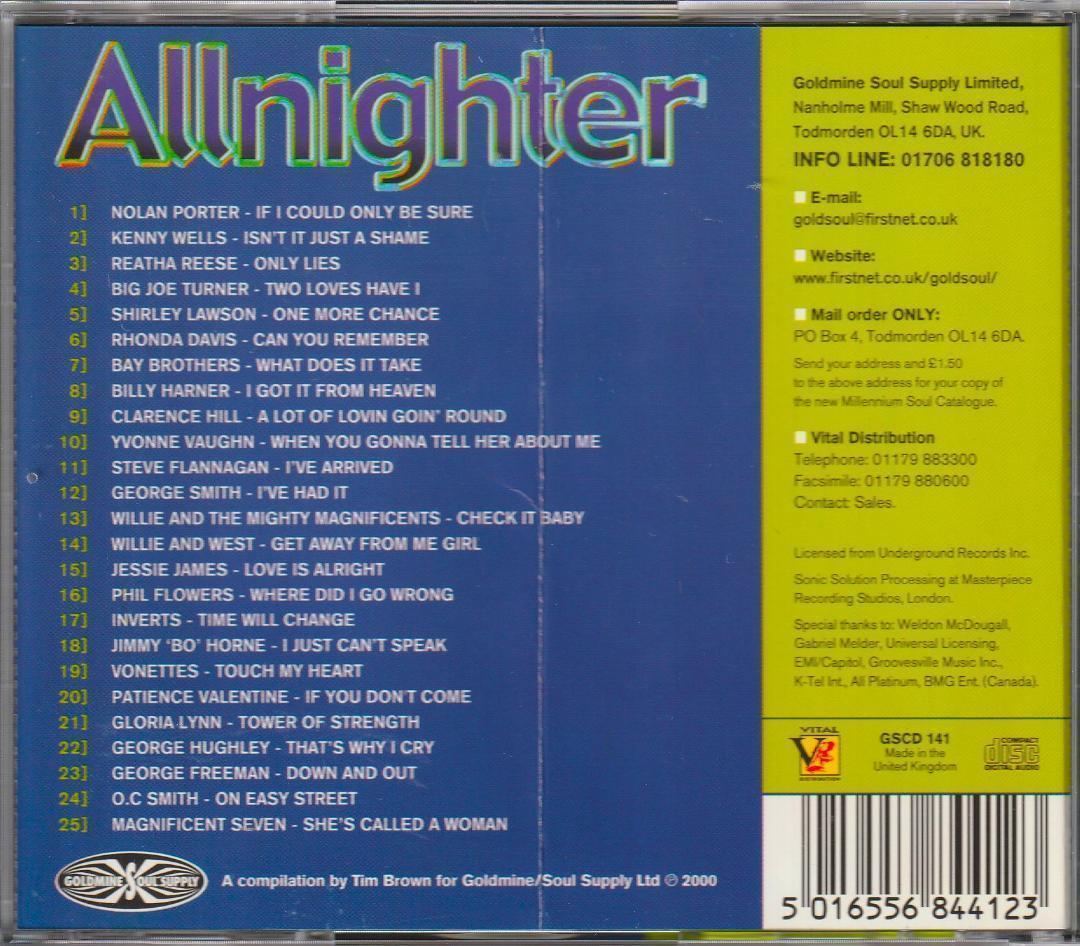 Various : Allnighter Vol.1~5 　5CDセット