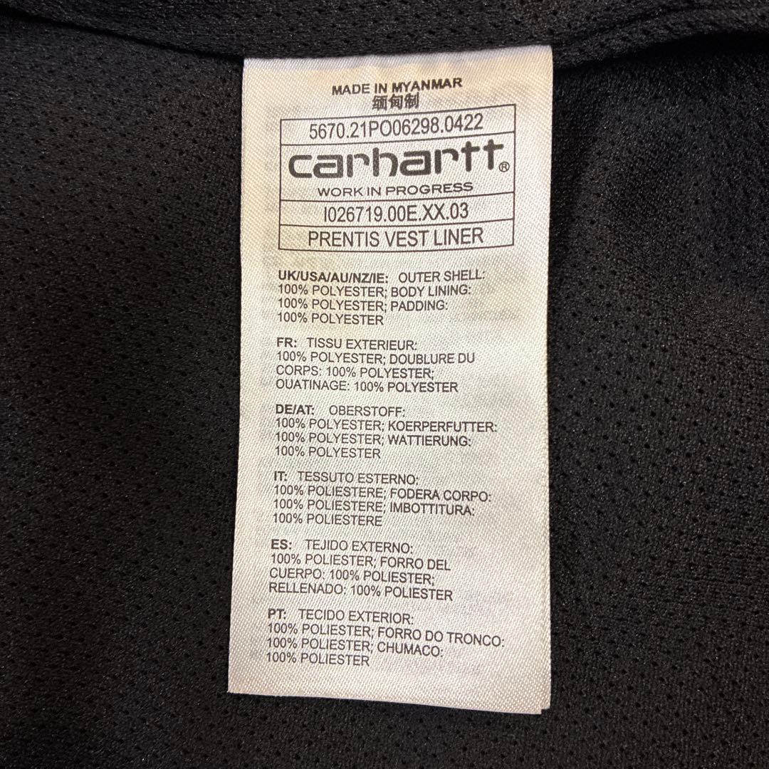 Carhartt ブラック フリース ベスト Mサイズ