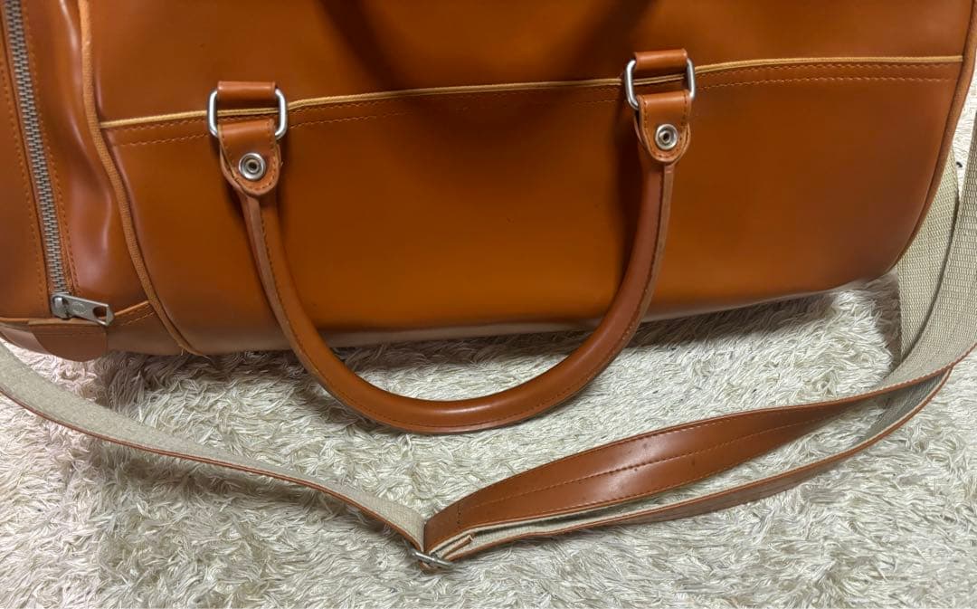【美品♪】FRED PERRY フレッドペリー ボストンバッグ 2WAYブラウン