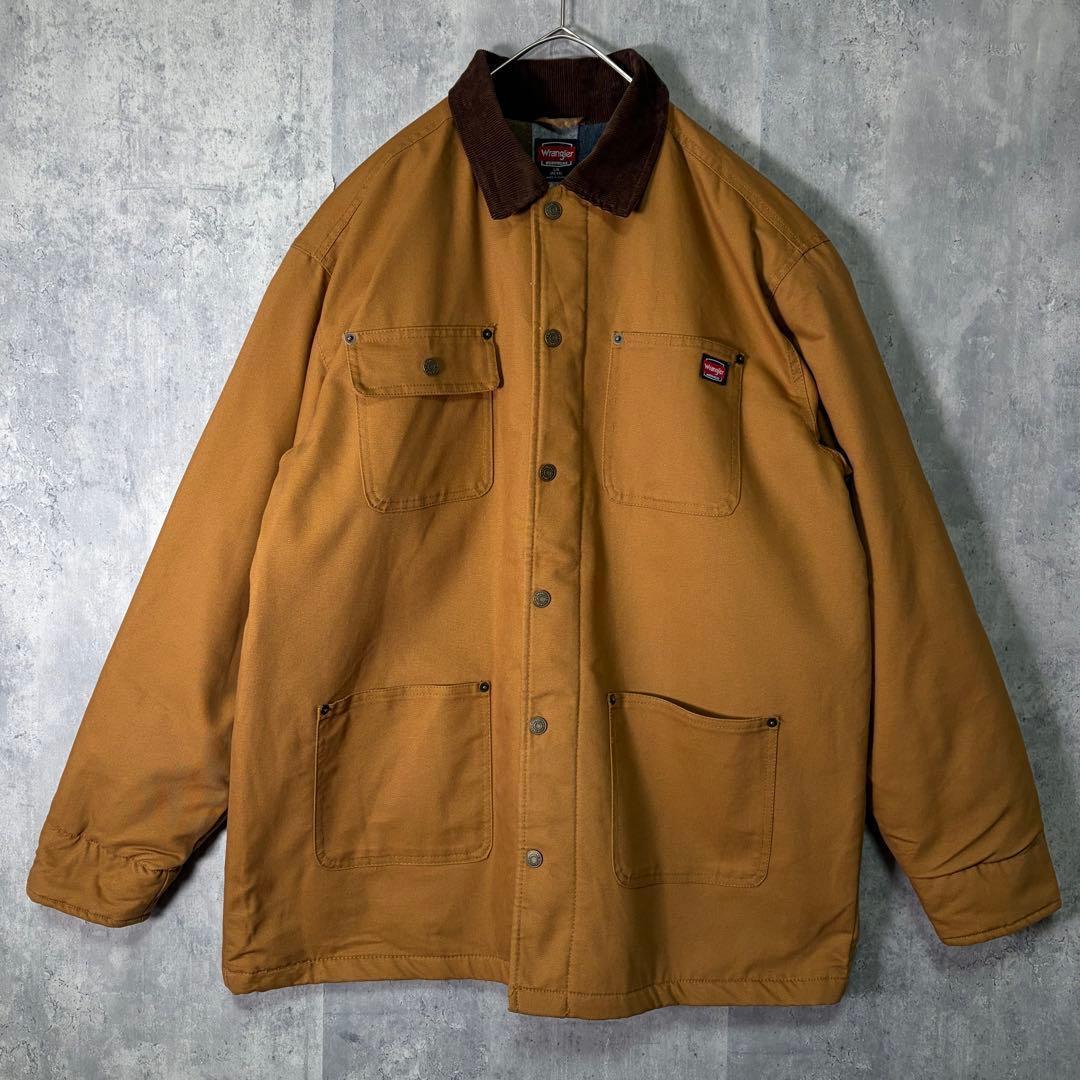 美品 Wrangler カバーオール コーデュロイ襟 裏地ブランケット