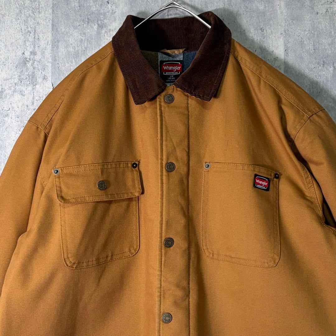 美品 Wrangler カバーオール コーデュロイ襟 裏地ブランケット