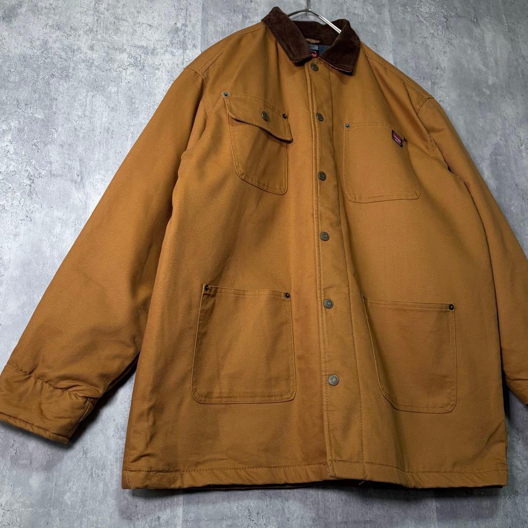 美品 Wrangler カバーオール コーデュロイ襟 裏地ブランケット
